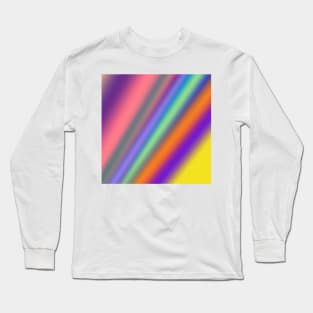 red blue green abstract texture pattern art Long Sleeve T-Shirt